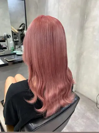 セミロング 濱川響太レディース カットモデルのヘアスタイル