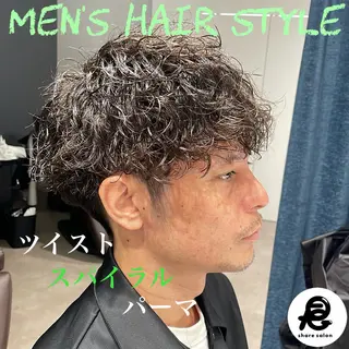 パーマ メンズ 『メンズ専門』 悠貴のヘアスタイル