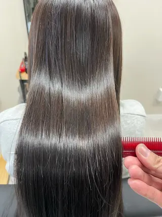 ロング 1%【横浜】 髪質改善&ケアカラーのヘアスタイル