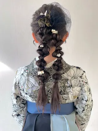 ヘアアレンジ 透明感カラー🫧🌈 似合わせカット✂︎のヘアスタイル