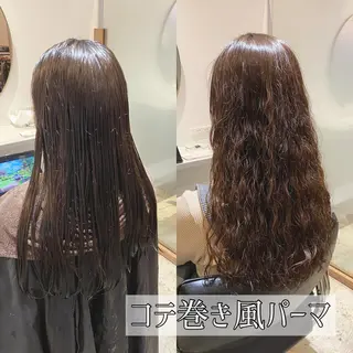 ロング カラー パーマ ブリーチ縮毛矯正/ デサキ ショウヘイのヘアスタイル