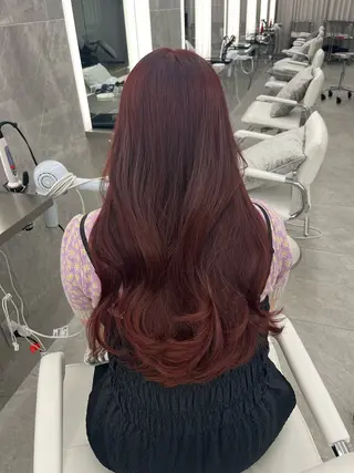 ロング カラー 國藤 彩のヘアスタイル