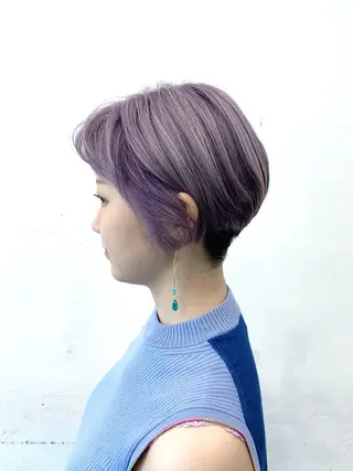 ショート カラー ヘアアレンジ HARU//原宿🤍 リピート率NO.1のヘアスタイル