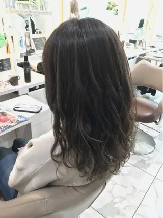 ミディアム カラー 山崎俊輔/髪質改善 /バレイヤージュのヘアスタイル