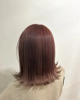 ミディアム カラー あべ ゆうかのヘアスタイル