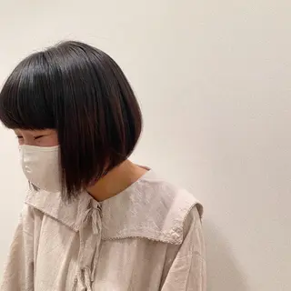 ショート パーマ uka スタイリスト 楠本紗己のヘアスタイル