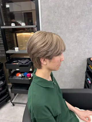 ショート カラー パーマ メンズ メンズ特化 👑YUTAのヘアスタイル