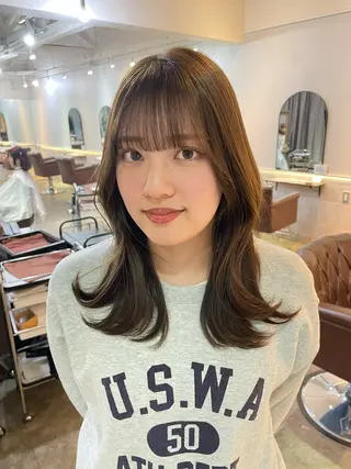 セミロング FERIA  あべの 🌼西口実来🌼のヘアスタイル