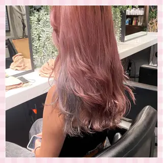 ロング カラー 💗ガーリーヘア🎀 saki💗のヘアスタイル