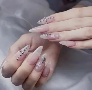 パーマ 波 なみのネイルデザイン