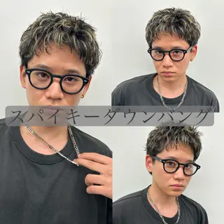 カラー パーマ メンズ 安達 脩人のヘアスタイル