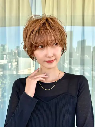 ショート カラー ⭐️ショート/ボブ/ 艶カラー/りょうがのヘアスタイル