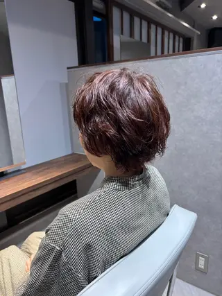 ショート カラー 柔らかい透明感カラー 髪質改善/神戸のヘアスタイル