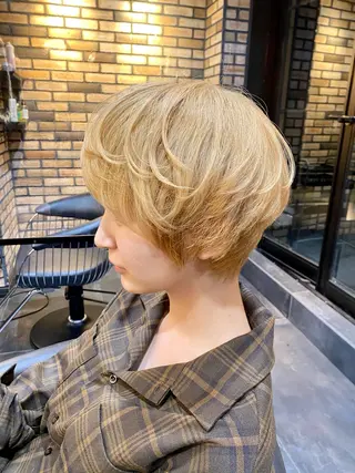 ショート カラー LUCIE 吉祥寺所属・✨顔周り✂️レイヤー /艶カラー得意🌈将のヘアスタイル