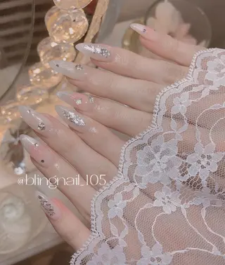 ネイル 23時まで❤︎韓国、 ワンホンネイルのネイルデザイン