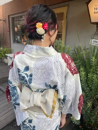 ミディアム ヘアアレンジ KURIA‪‪*⋆ஐ ブリーチ/韓国ヘアのヘアスタイル