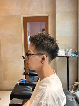 ショート メンズ MERICAN BARBER  SHOP TOKYO所属・🧩嶋田 琉輝也🧩のヘアスタイル