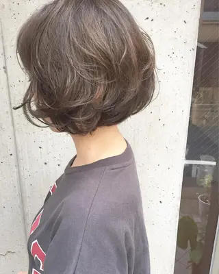 ショート カラー パーマ ヘアアレンジ メンズ キッズ ネイル マツエク・マツパ 韓国風×透明感カラー 髪質改善オタベシンヤのヘアスタイル