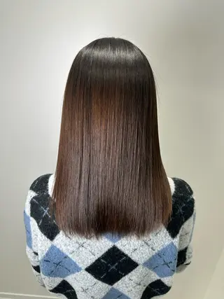 ロング パーマ 髪質改善/縮毛矯正 /ブリーチ矯正/岡部のヘアスタイル