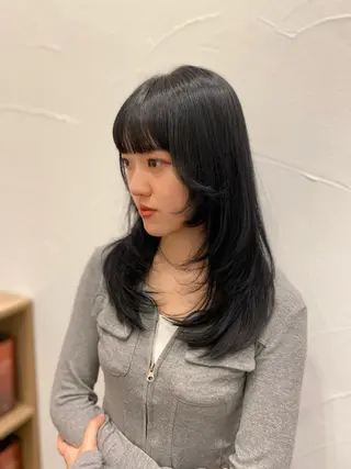 セミロング カラー Ash中目黒店 榊間茜のヘアスタイル