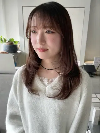 ロング 林 千聖のヘアスタイル
