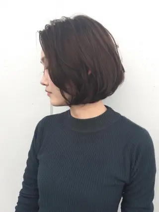 ミディアム パーマ 福地 礼奈のヘアスタイル
