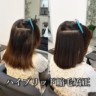 セミロング パーマ ブリーチ縮毛矯正/ デサキ ショウヘイのヘアスタイル