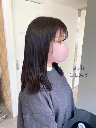 ミディアム カラー ヘアアレンジ ボブ /ニュアンス/ satomi🧸💖のヘアスタイル