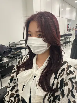 セミロング カラー 乾かすだけで美髪✨ 髪質改善専門/鈴木遼のヘアスタイル