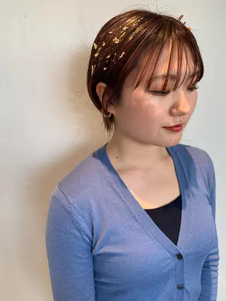 ミディアム カラー AO所属・RISAKO 艶髪モテヘア🎀府中のヘアスタイル