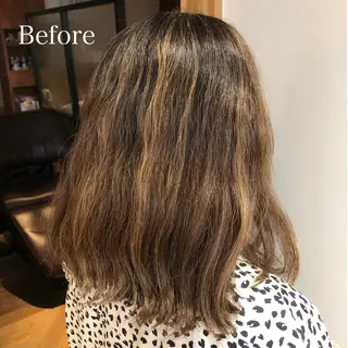 ミディアム カラー 🤎ベージュカラー 🐶メンズパーマのヘアスタイル