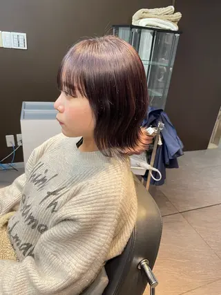 ショート カラー AIN.ANLY.所属・顔まわりカット/レイ ヤーカット/小池 祐のヘアスタイル