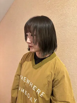 ミディアム Nu:v所属・moe/ 透明感カラー/恵比寿のヘアスタイル