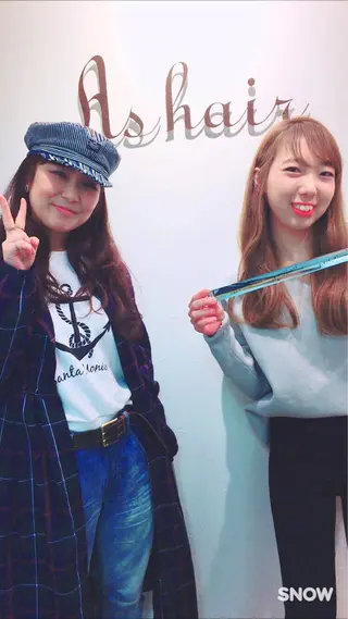 As hair所属・柔らか垢抜けｶﾗｰと ｶｯﾄ🫧ASUKAのヘアスタイル