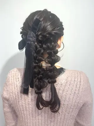 ヘアアレンジ 鷲見 望のヘアスタイル