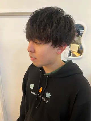 パーマ メンズ レイヤーカット/韓国 ヘア/ honokaのヘアスタイル