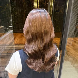 セミロング パーマ 韓国風/コテ巻き風 パーマ/表参道/るいのヘアスタイル