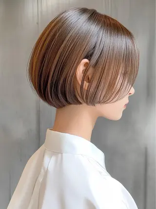 ショート カラー レイヤー×顔周 り×髪質改善/MIUのヘアスタイル