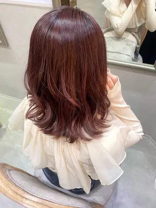 セミロング color couture みほのヘアスタイル