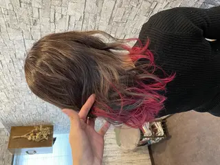 カラー 派手髪/ハイトーン/ エクステ✨ユウキのヘアスタイル