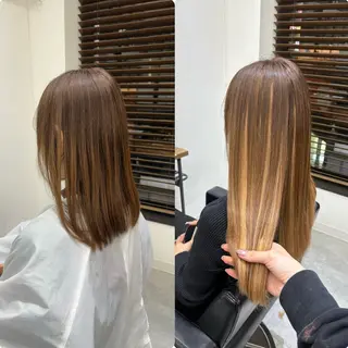 ロング ENA💗NEXT /ハイトーンエクステのヘアスタイル