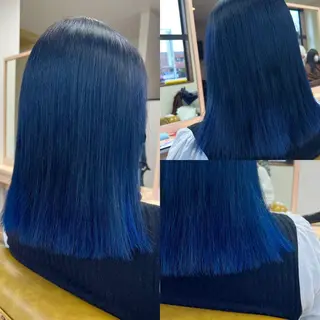 ミディアム カラー 松本 菜那のヘアスタイル