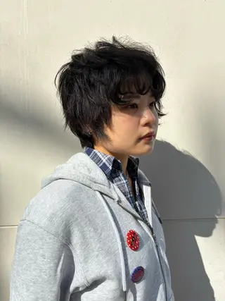 ミディアム パーマ パーマ/藤沢 湘南/HYOのヘアスタイル