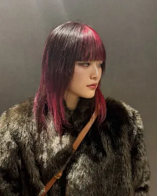 ミディアム カラー ハイトーン/デザイン カラー／悠斗のヘアスタイル