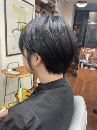 ショート ミニボブ/カット モデル/渋谷/ 宍戸のヘアスタイル