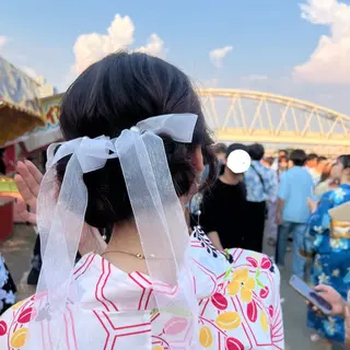 ヘアアレンジ 梅田カラーモデル/ ヘアセット/みさきのヘアスタイル