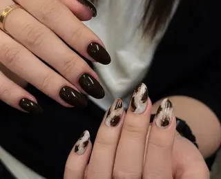 ネイル By moonネイル 🌷ワンホン/韓国風のネイルデザイン