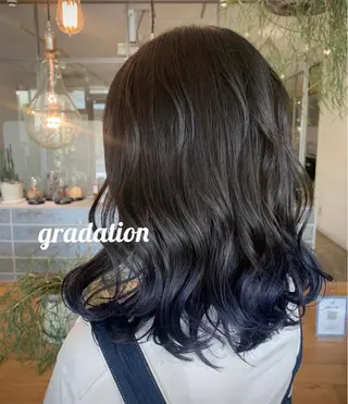 セミロング カラー パーマ ヘアアレンジ maho🤍透明感 カラー/顔周りcutのヘアスタイル