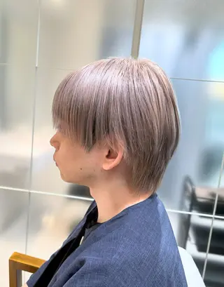 ショート カラー メンズ [渋谷美容師] 玲弥のヘアスタイル