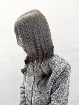 セミロング カラー 髪質改善＆艶カラー Zina💋池袋のヘアスタイル
